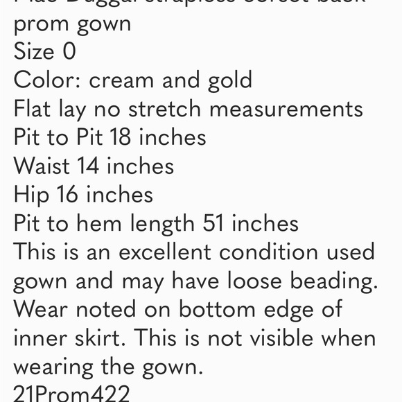 Mac Duggal strapless corset back prom gown - Picture 11 of 16